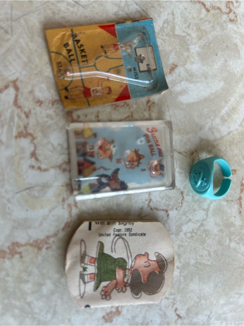 Rare VTG Cracker Jack prizes from the 50’s